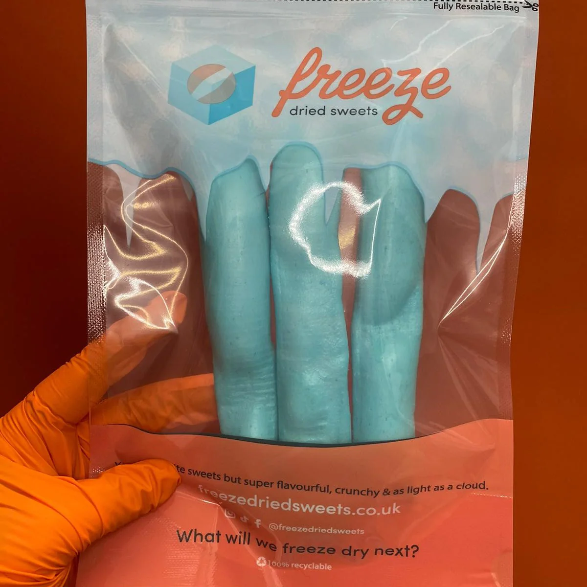 Bazooka Blue Raspberry Chew Bars x3 - Freeze Dried Sweets - Image 3