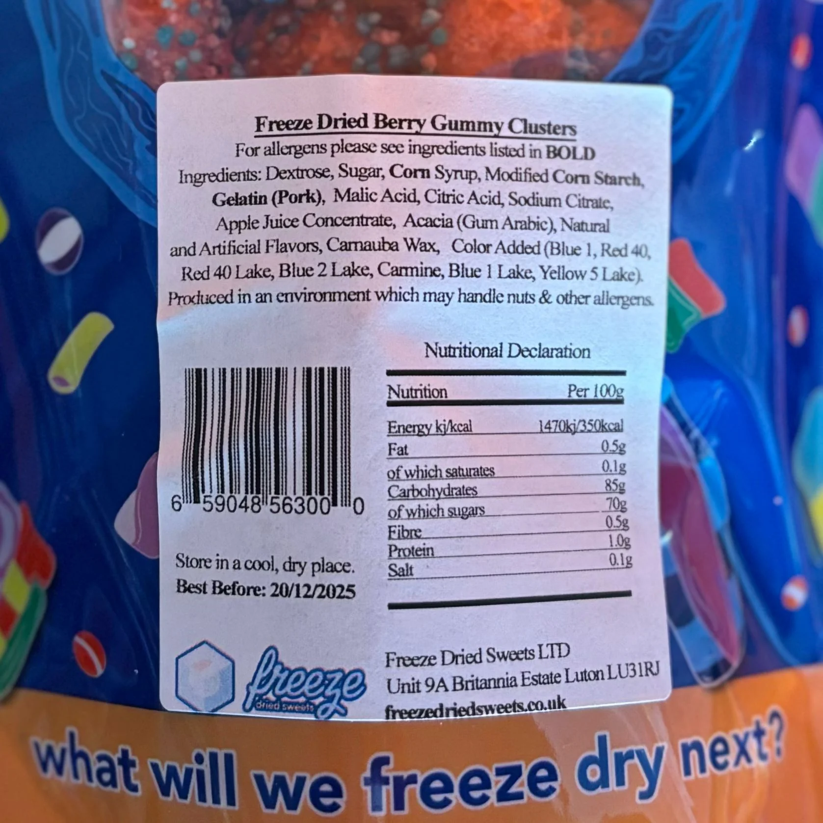 Berry Nerdlets Clusters 40g - Freeze Dried Sweets | Gluten-Free - Image 4