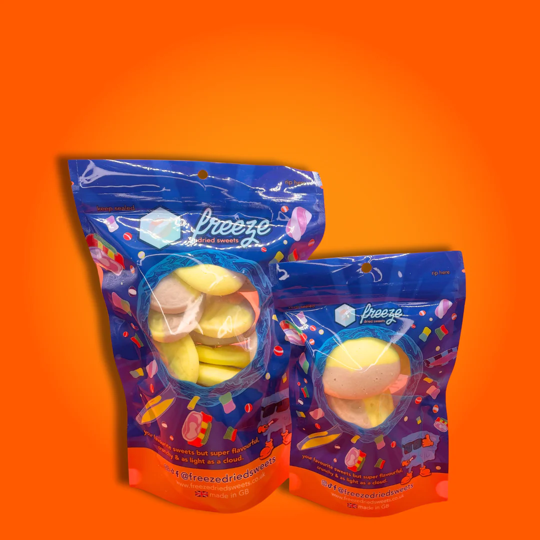 BUBs Banana Caramel 5 Pieces - Freeze Dried Sweets | Vegan - Image 2