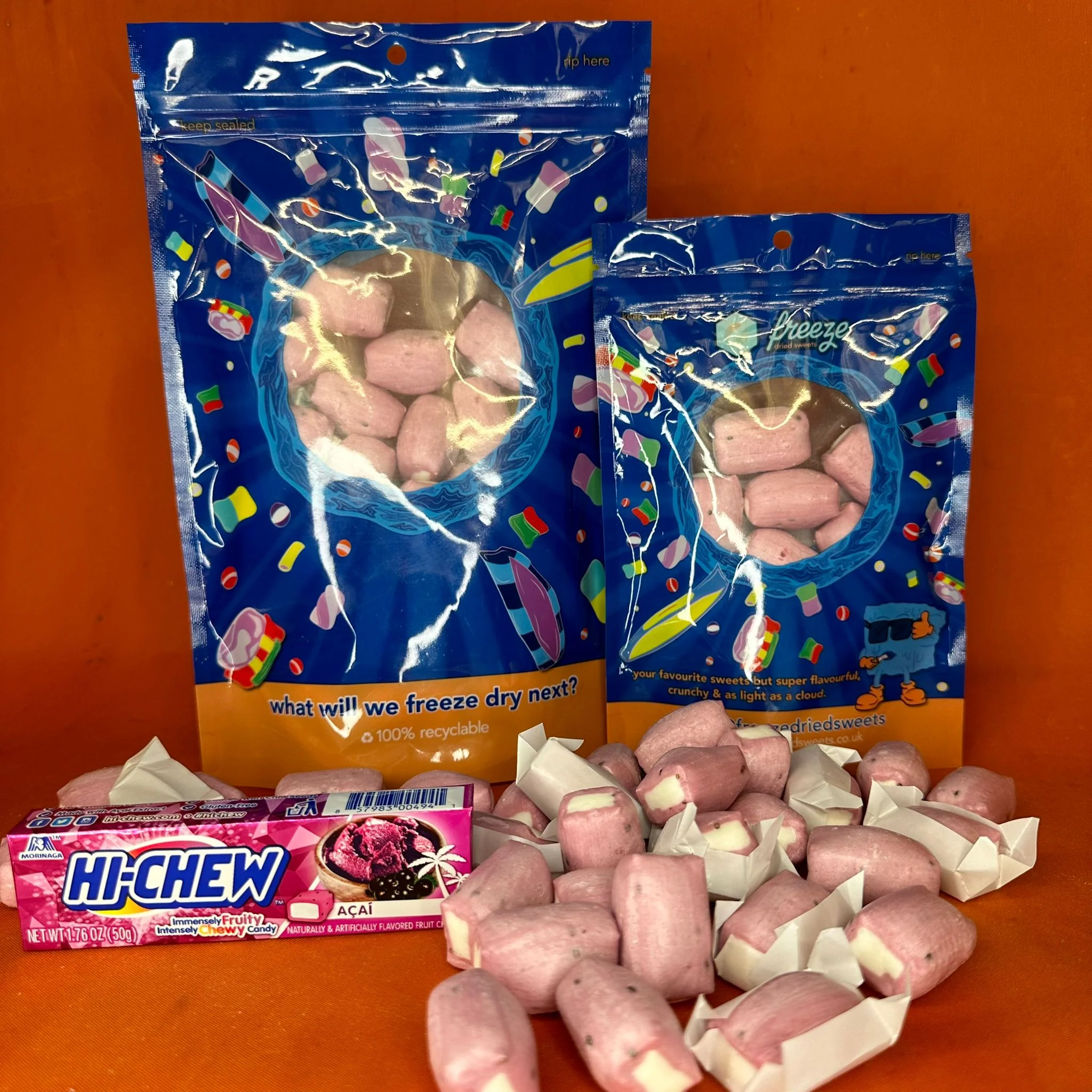 Bye Chews Açai 6 Pieces - Freeze Dried Sweets | Gluten-Free - Image 2