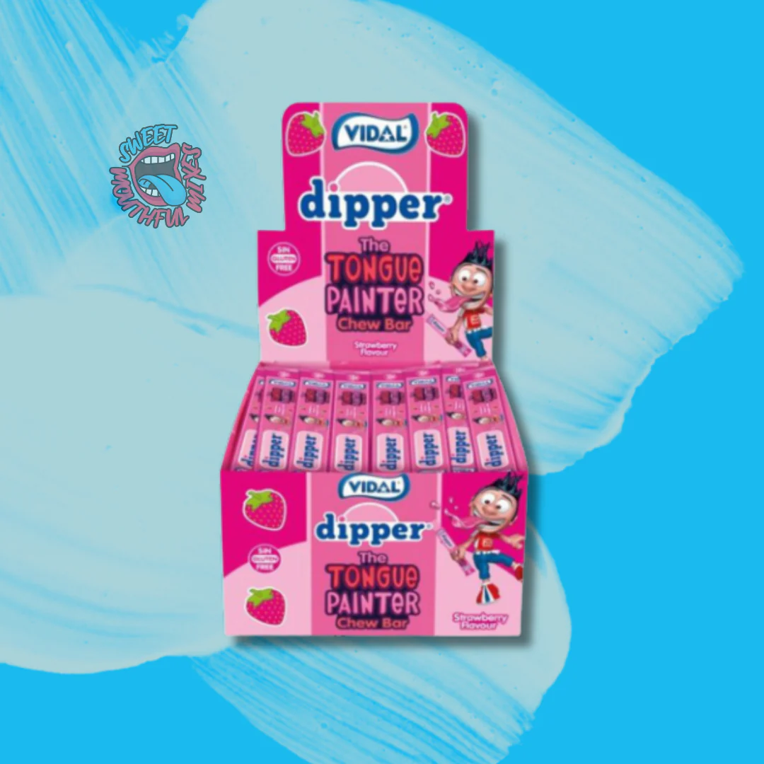 Vidal Dipper Tonge Painter Chew Bar Strawberry - Image 2