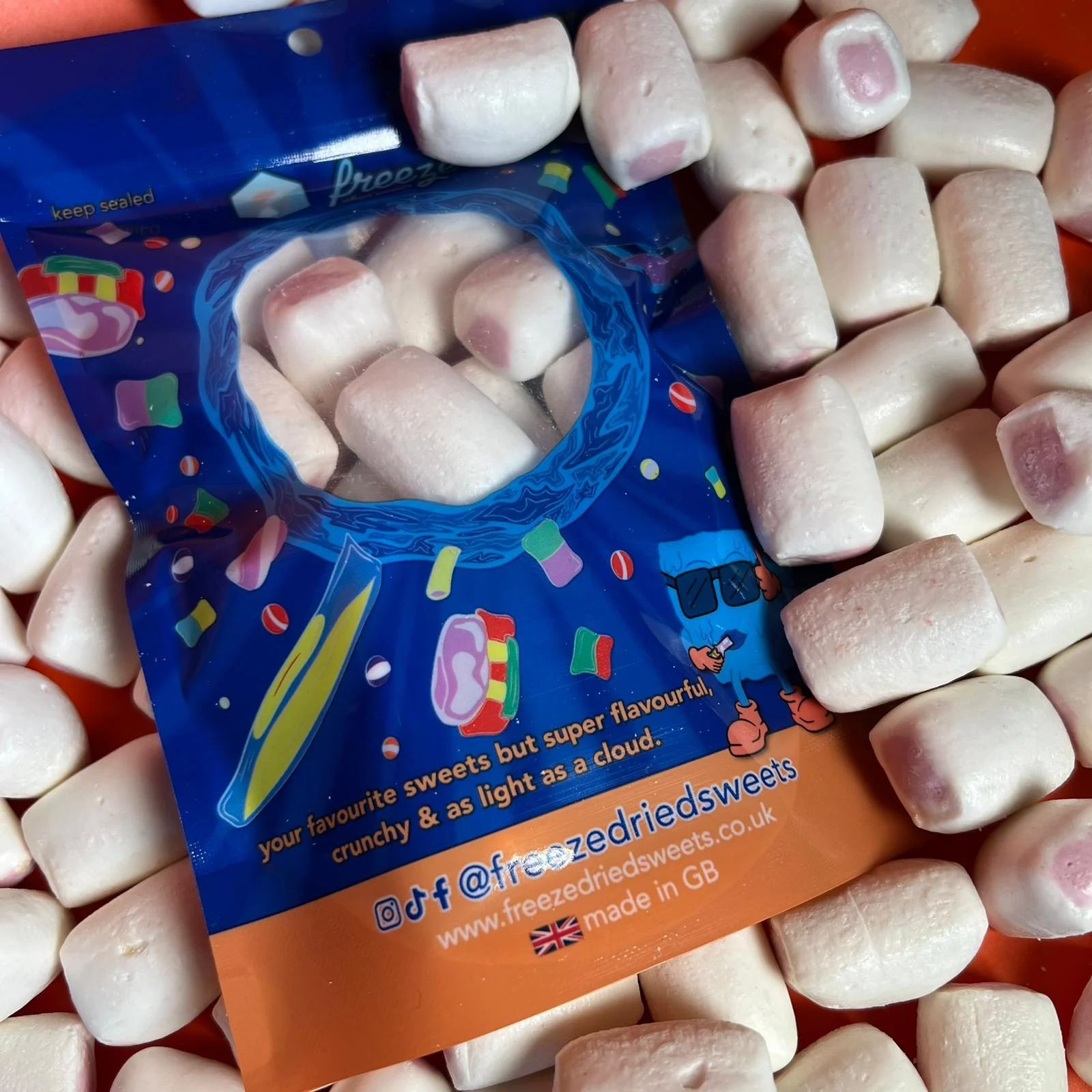 Bye Chews Grape 6 Pieces - Freeze Dried Sweets | Gluten-Free - Image 2