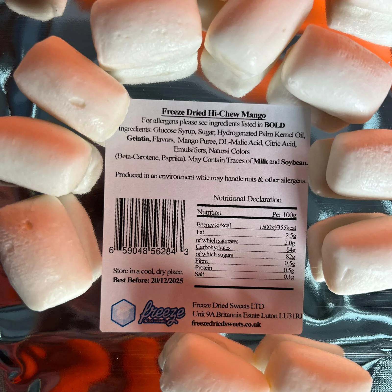 Bye Chews Mango 6 Pieces - Freeze Dried Sweets | Gluten-Free - Image 5