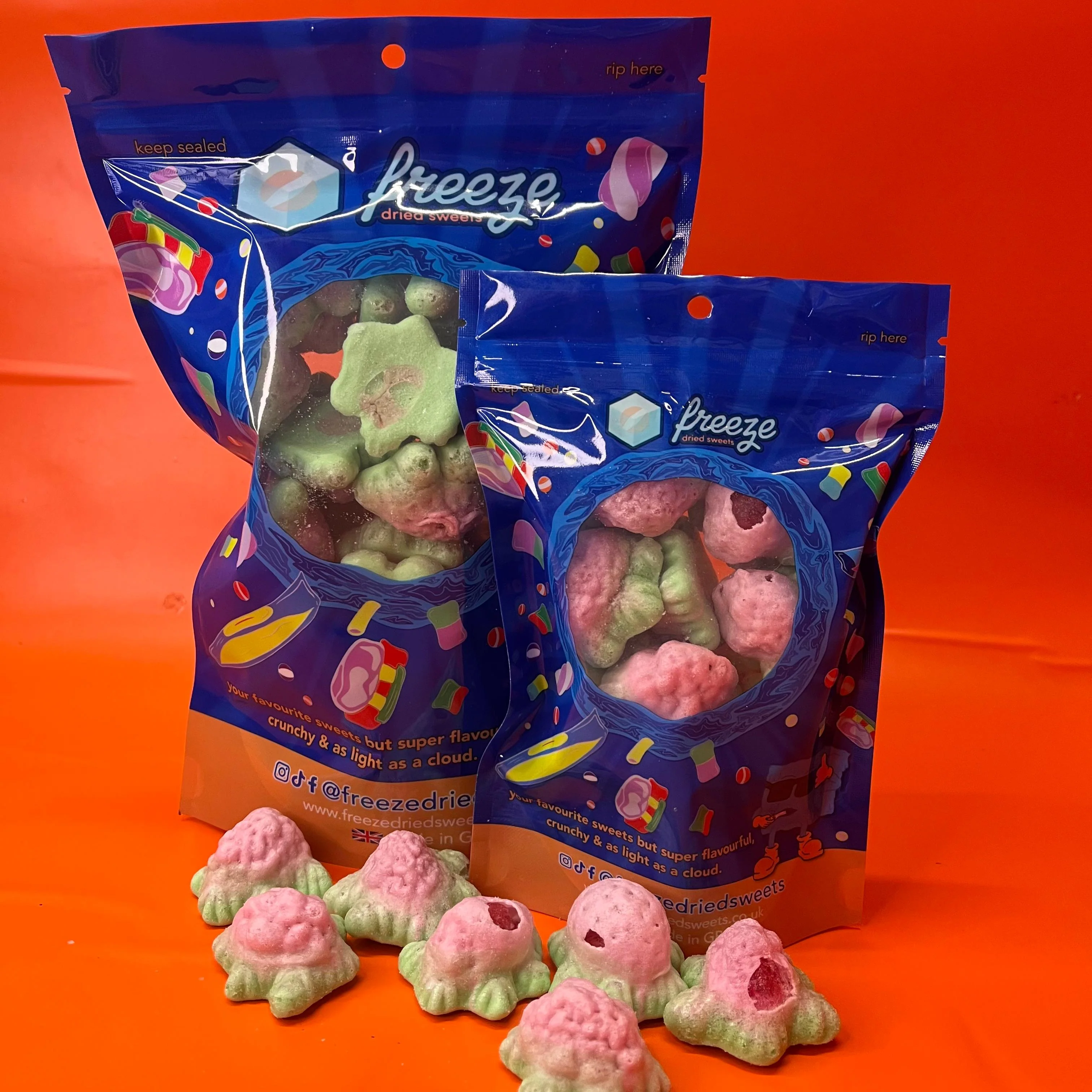 Jelly Filled Strawberries 4 Pieces - Freeze Dried Sweets | Gluten-Free - Image 2