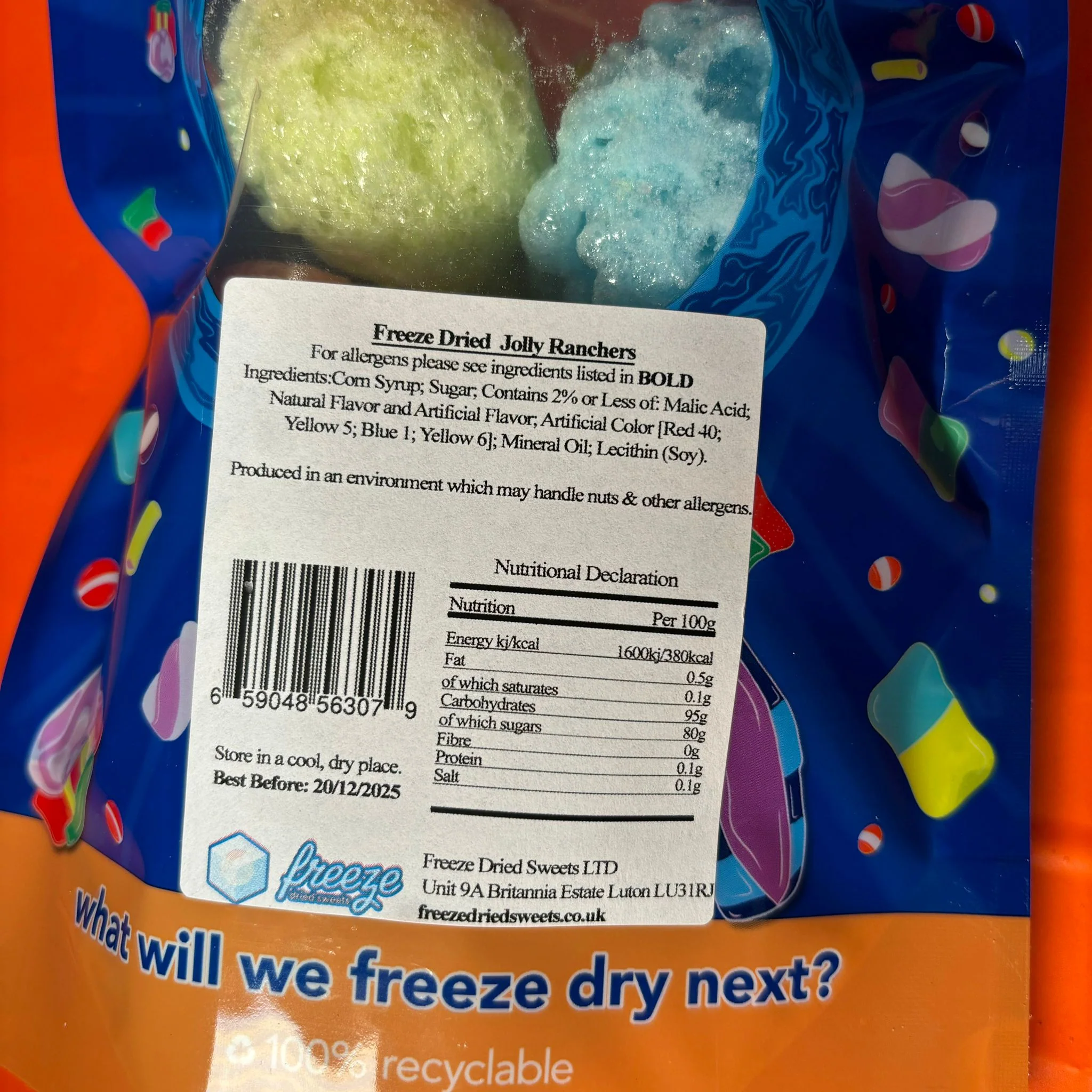 Jolli Ranger 5 Pieces - Freeze Dried Sweets - Vegan, Vegetarian & Halal - Image 3