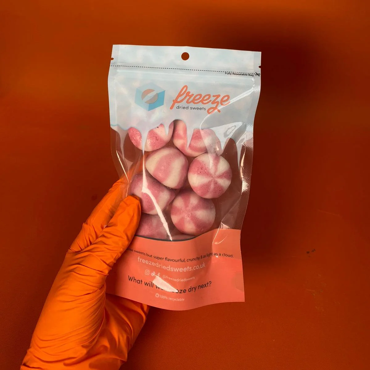 Strawberry Twist Kisses 50g - Freeze Dried Sweets - Gluten Free & Dairy Free - Image 2