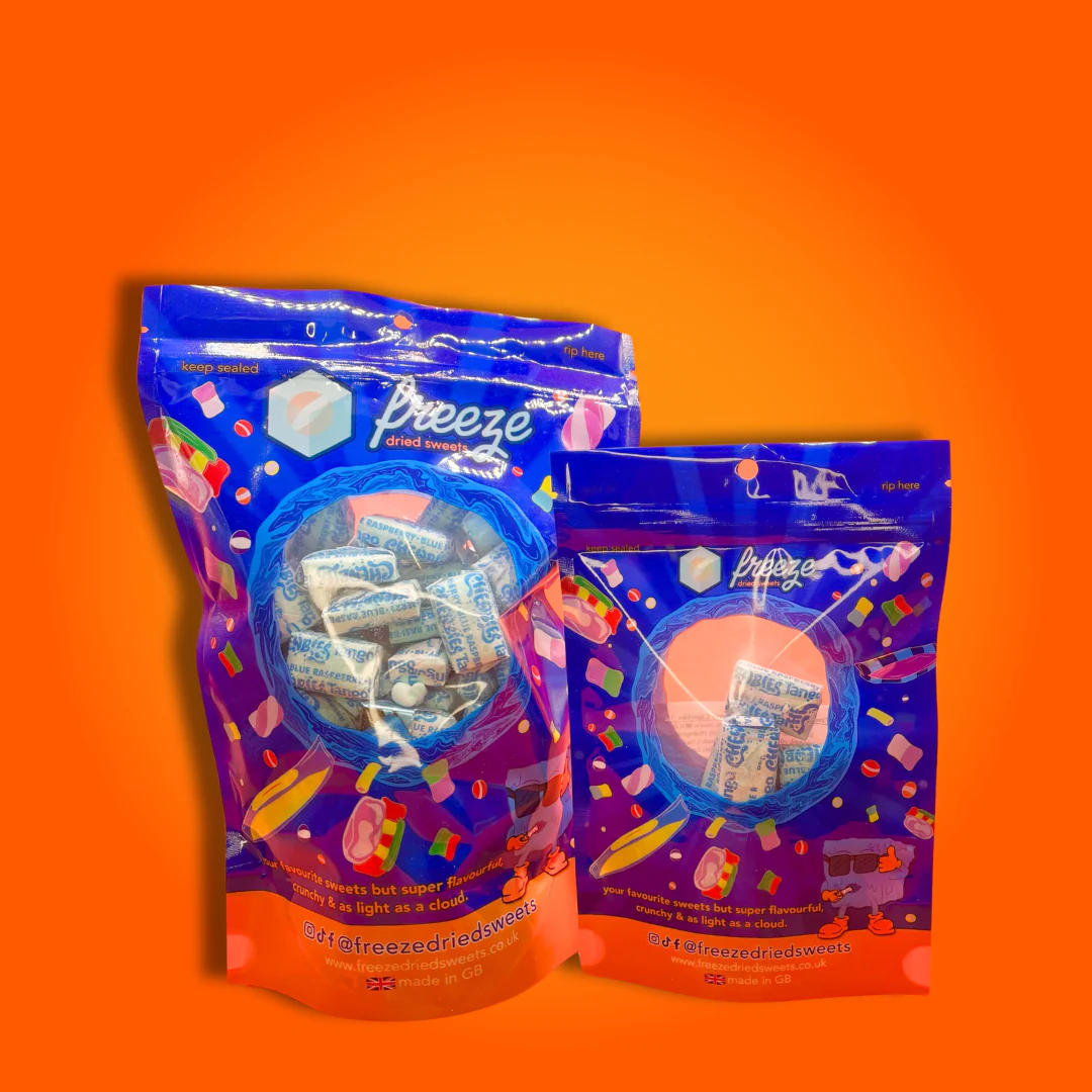 Tango Blue Raspberry Chewbies 10 Pieces - Freeze Dried Sweets - Image 2