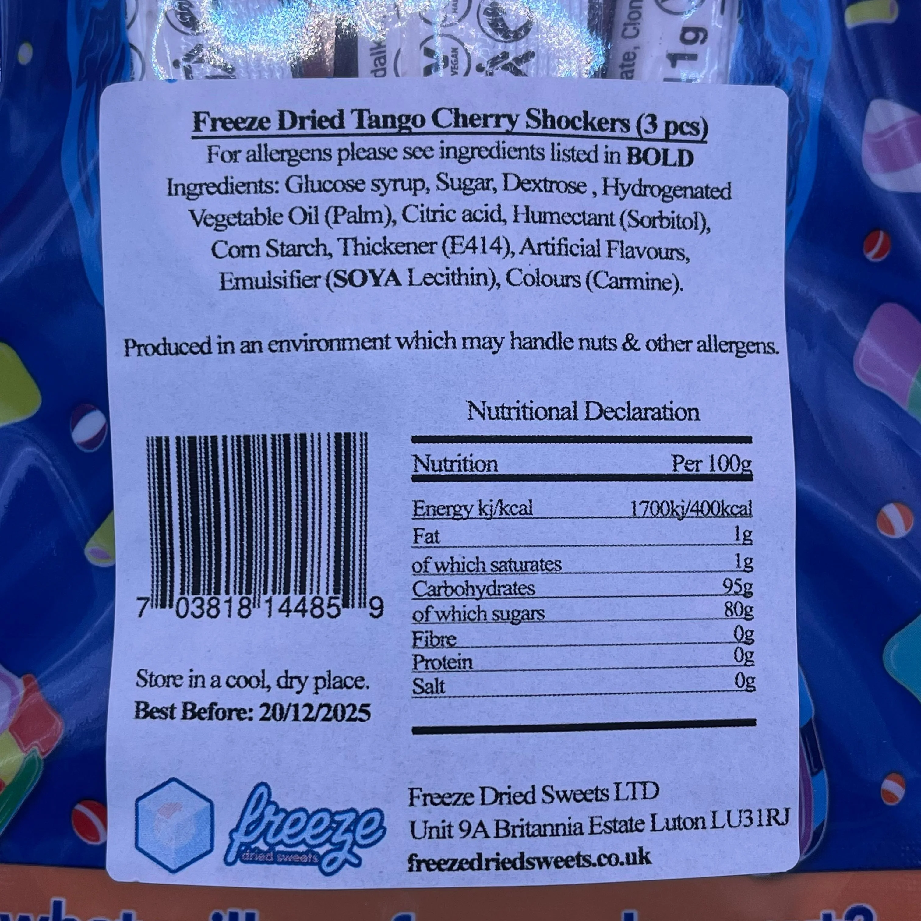 Tango Cherry Shockers x3 - Freeze Dried Sweets - Image 3