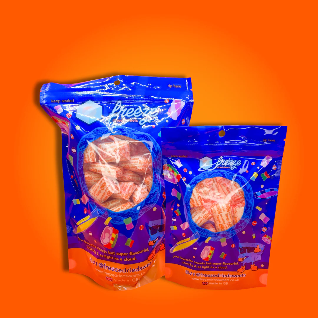 Tango Orange Chewbies 10 Pieces - Freeze Dried Sweets - Image 2